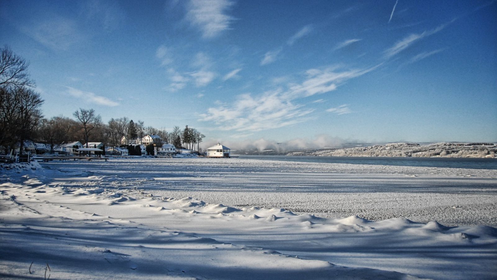 Canandaigua Lake in winter