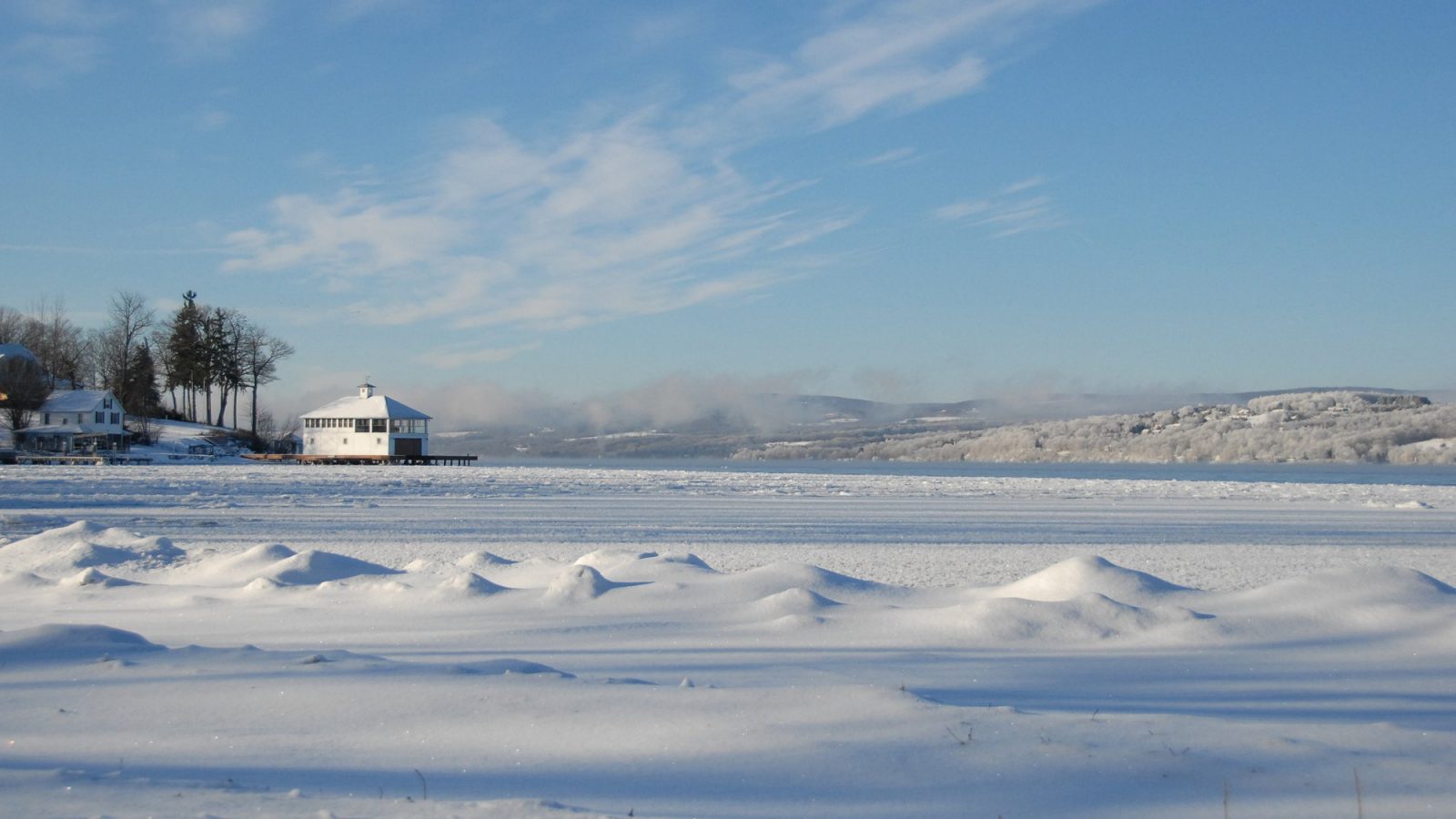 Canandaigua Lake in winter