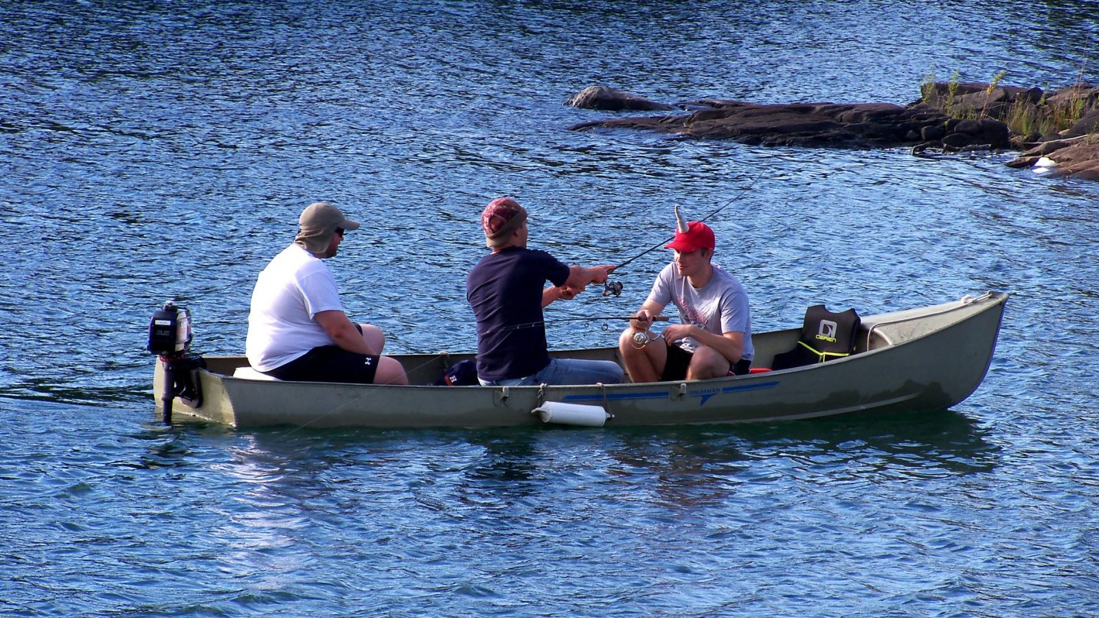 fishermen fishing on the Admiral Nelson