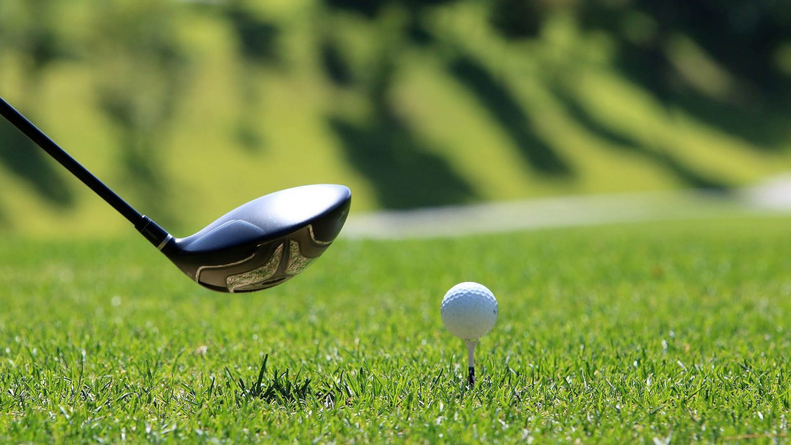 golfball with golf club