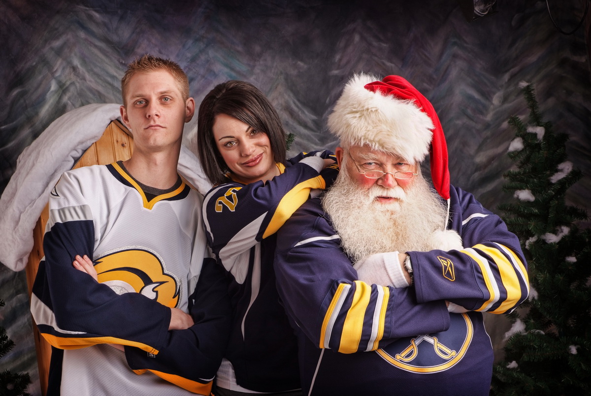 Buffalo Sabres jerseys and Santa