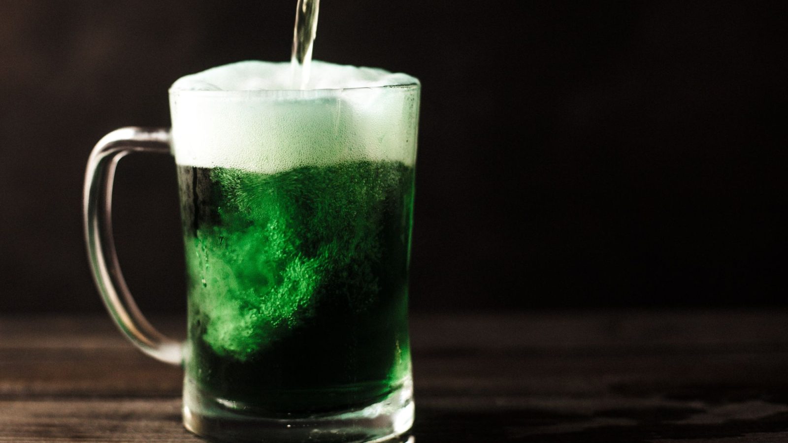 Green beer on St. Patrick's Day