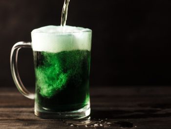 Green beer on St. Patrick's Day